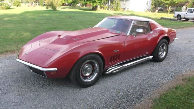 Red 1969 Chevrolet Corvette stingray with Red interior
