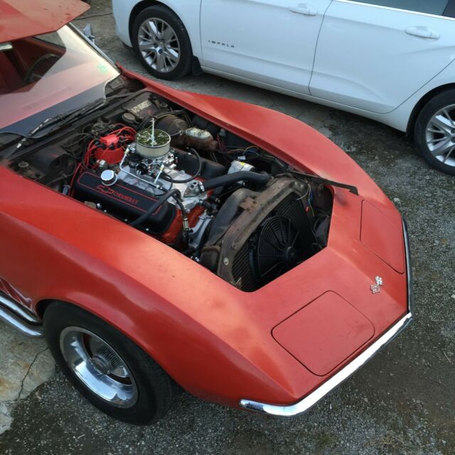 Red 1969 Chevrolet Corvette stingray with Red interior