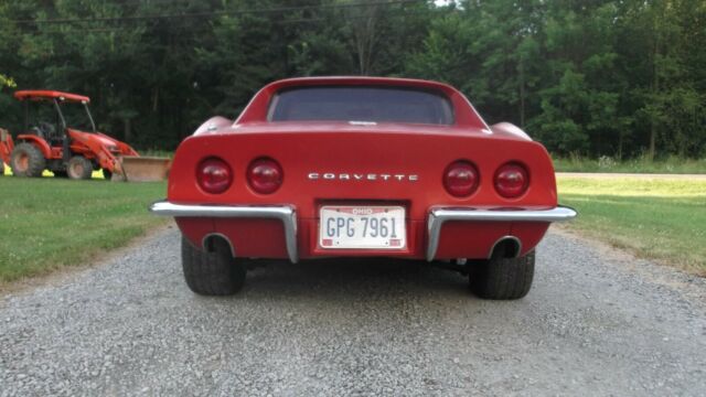 Red 1969 Chevrolet Corvette stingray with Red interior