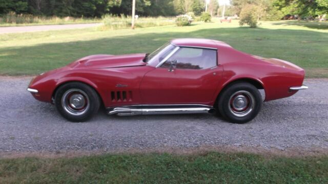 Red 1969 Chevrolet Corvette stingray with Red interior