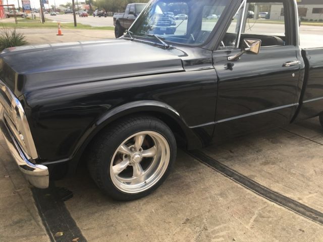 Black 1969 Chevrolet C-10 Standard Cab Pickup with Black interior