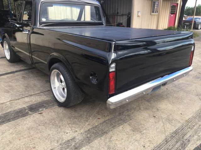 Black 1969 Chevrolet C-10 Standard Cab Pickup with Black interior