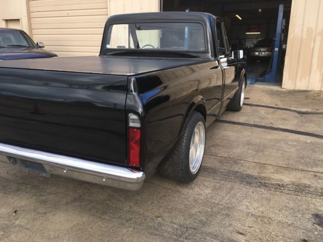 Black 1969 Chevrolet C-10 Standard Cab Pickup with Black interior