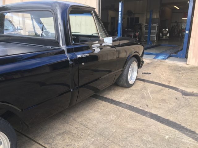 Black 1969 Chevrolet C-10 Standard Cab Pickup with Black interior