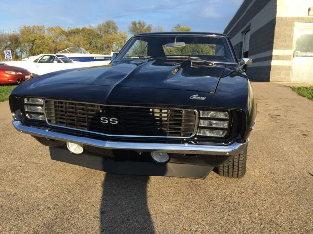 Black 1969 Chevrolet Camaro Coupe with Black interior