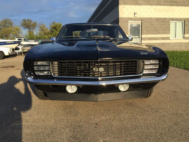 Black 1969 Chevrolet Camaro Coupe with Black interior