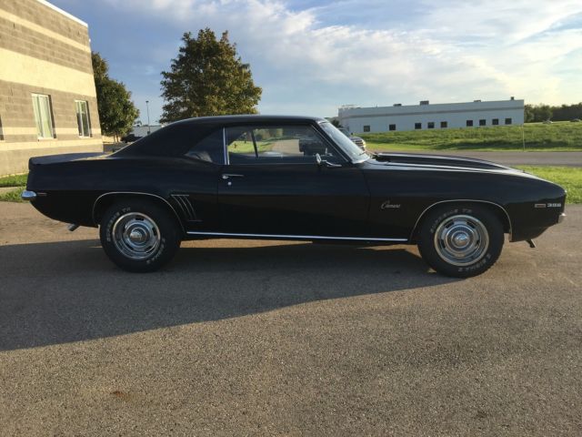 Black 1969 Chevrolet Camaro Coupe with Black interior