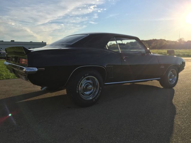 Black 1969 Chevrolet Camaro Coupe with Black interior