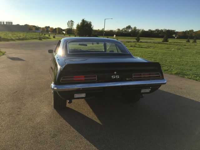 Black 1969 Chevrolet Camaro Coupe with Black interior