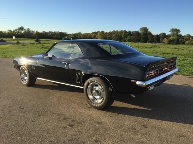 Black 1969 Chevrolet Camaro Coupe with Black interior