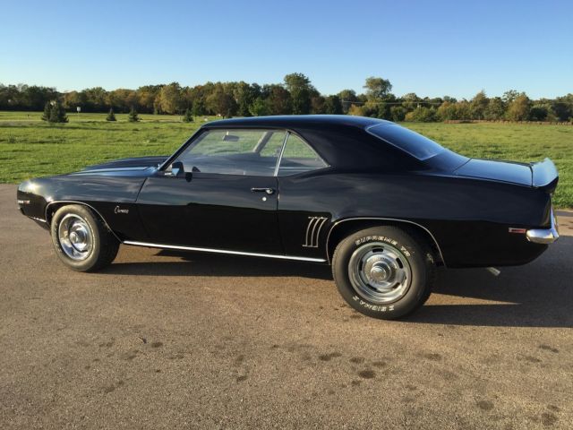 Black 1969 Chevrolet Camaro Coupe with Black interior
