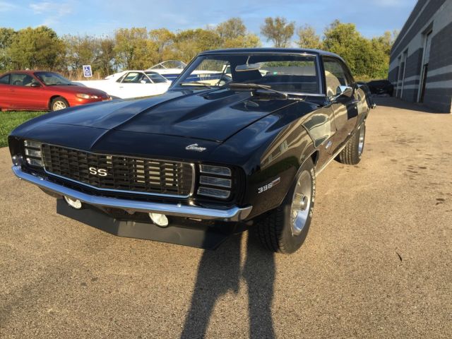 Black 1969 Chevrolet Camaro Coupe with Black interior