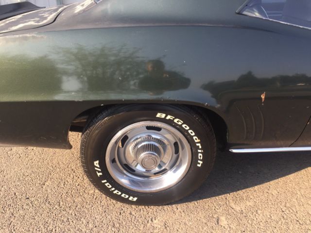Green 1969 Chevrolet Camaro Coupe with Green interior