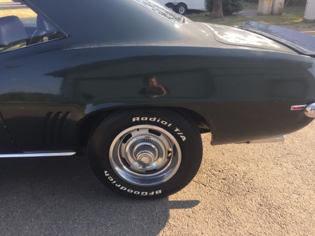 Green 1969 Chevrolet Camaro Coupe with Green interior