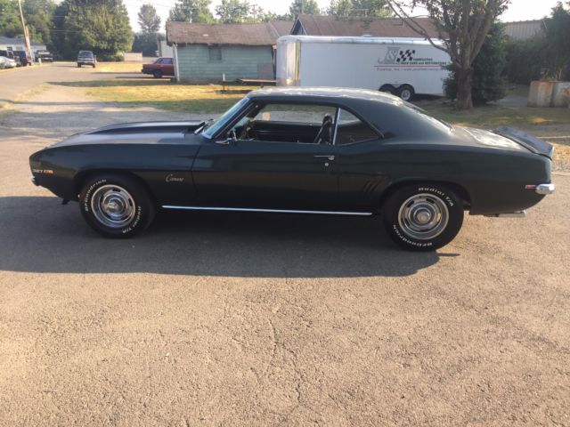 Green 1969 Chevrolet Camaro Coupe with Green interior