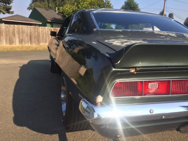 Green 1969 Chevrolet Camaro Coupe with Green interior