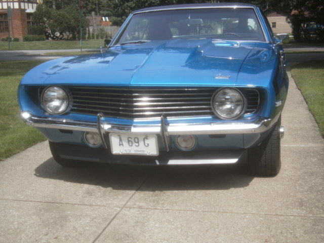 Blue 1969 Chevrolet Camaro Coupe with Black interior