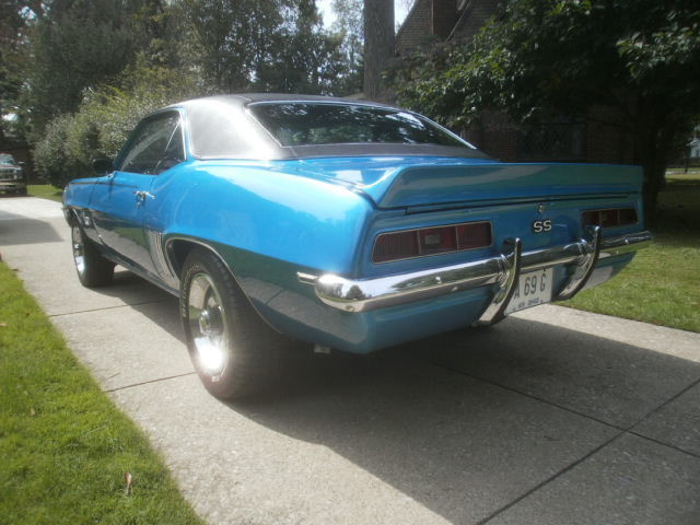 Blue 1969 Chevrolet Camaro Coupe with Black interior