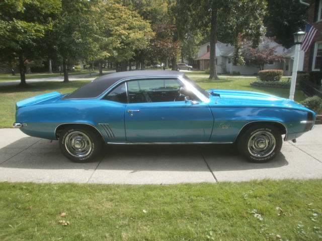 Blue 1969 Chevrolet Camaro Coupe with Black interior
