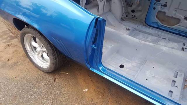 Blue 1969 Chevrolet Camaro Coupe with Gray interior