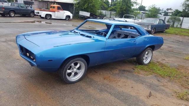 Blue 1969 Chevrolet Camaro Coupe with Gray interior