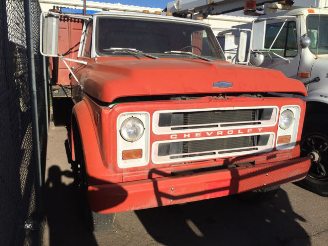Orange 1969 Chevrolet Other Pickups Cab & Chassis with Red interior