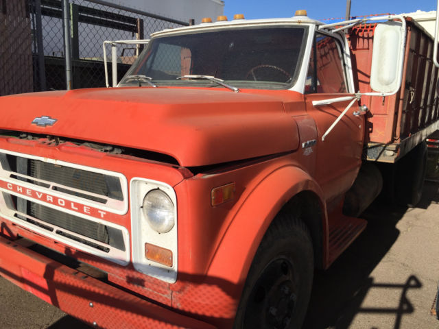 Orange 1969 Chevrolet Other Pickups Cab & Chassis with Red interior