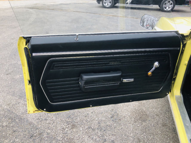 Yellow 1969 Chevrolet Camaro -- with Black interior