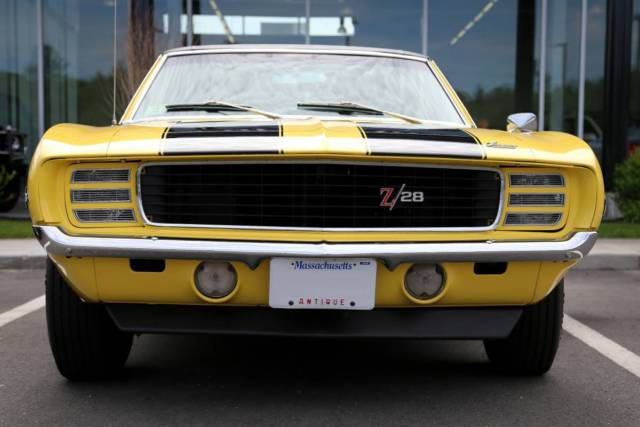 Daytona Yellow 1969 Chevrolet Camaro Coupe with Black interior