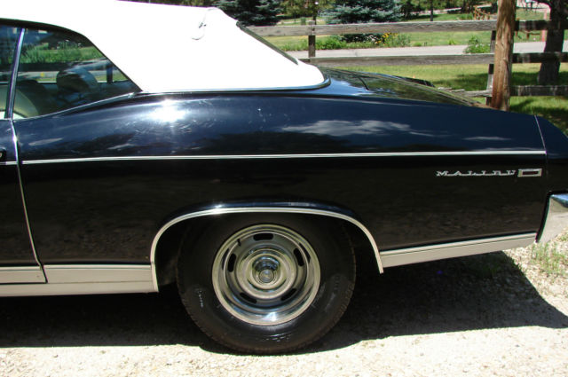 Black 1969 Chevrolet Chevelle Convertible with Ivory interior