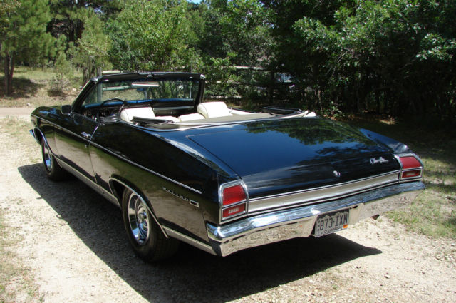 Black 1969 Chevrolet Chevelle Convertible with Ivory interior