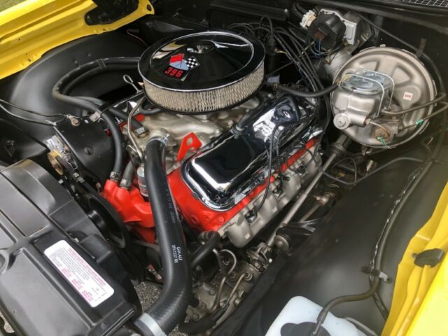 Yellow 1969 Chevrolet Chevelle Convertible with Black interior