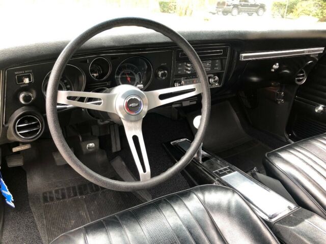 Yellow 1969 Chevrolet Chevelle Convertible with Black interior