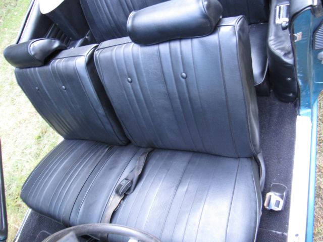 Blue 1969 Chevrolet Chevelle Convertible with Black interior