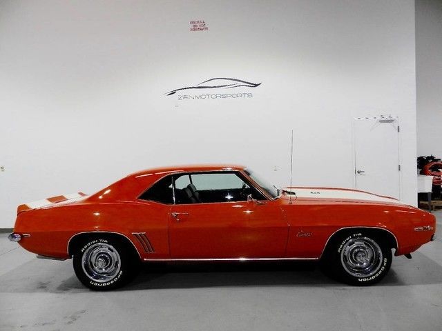 Orange 1969 Chevrolet Camaro Coupe with Black interior