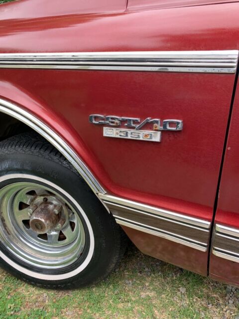 Red 1969 Chevrolet C-10 1/2 ton fleet side pick up with Red interior