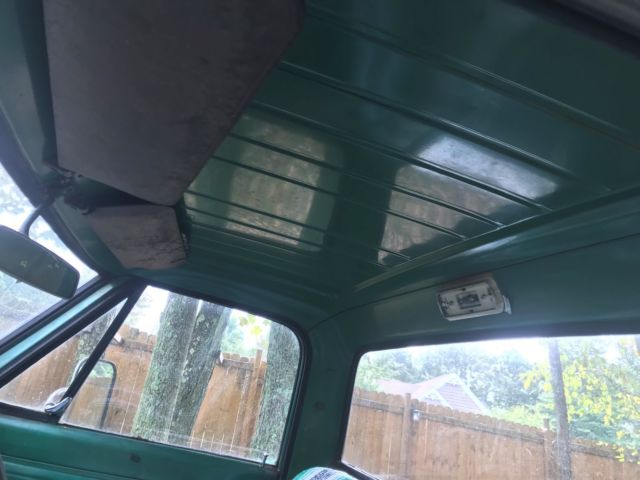 Green 1969 Chevrolet C-10 with Brown interior