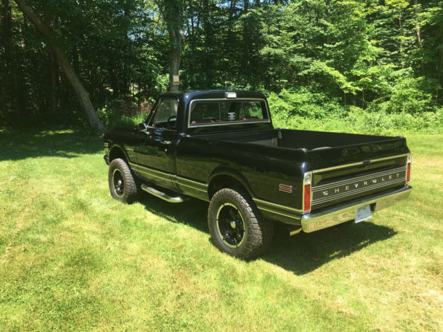 Black 1969 Chevrolet C-10 Pickup with Tan interior