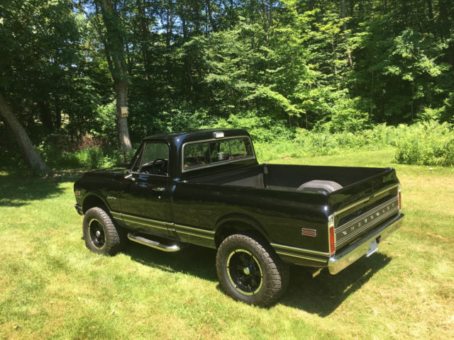 Black 1969 Chevrolet C-10 Pickup with Tan interior