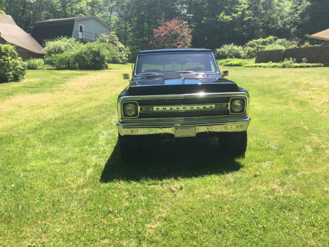Black 1969 Chevrolet C-10 Pickup with Tan interior