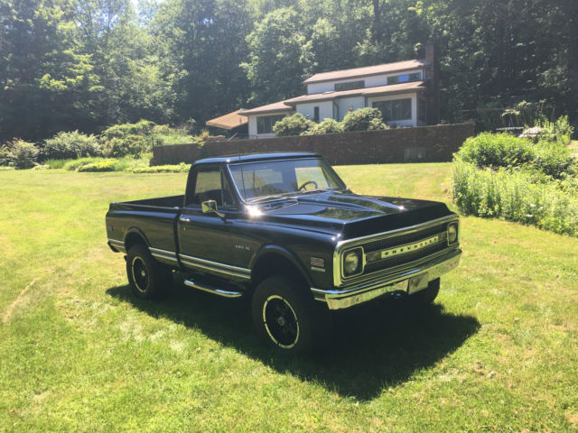 Black 1969 Chevrolet C-10 Pickup with Tan interior