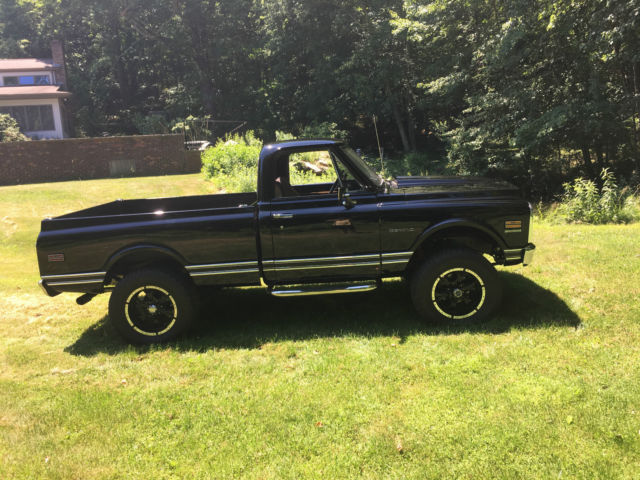 Black 1969 Chevrolet C-10 Pickup with Tan interior