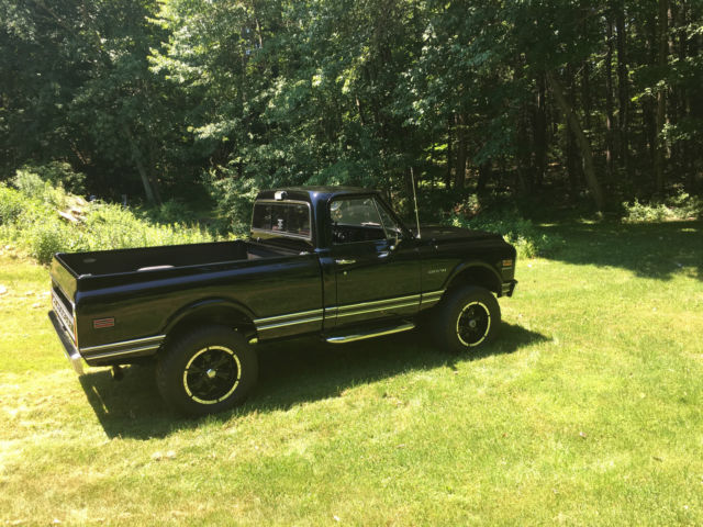 Black 1969 Chevrolet C-10 Pickup with Tan interior
