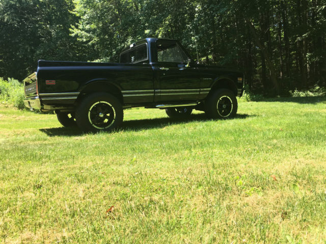 Black 1969 Chevrolet C-10 Pickup with Tan interior