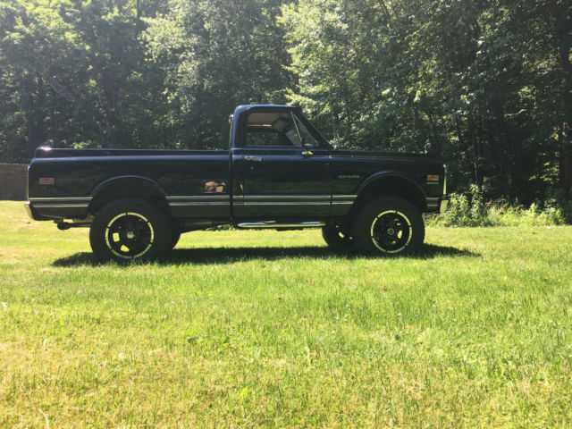 Black 1969 Chevrolet C-10 Pickup with Tan interior