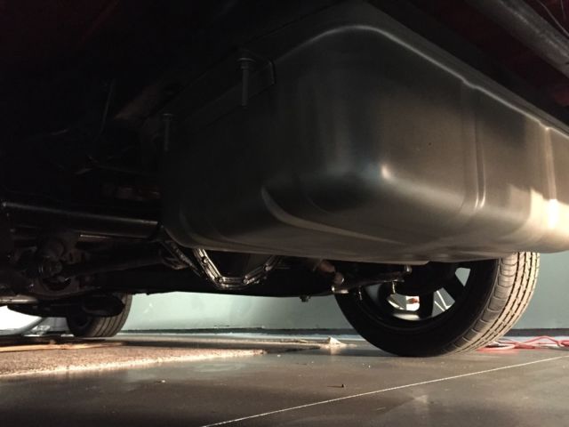 Black 1969 Chevrolet C-10 Stepside with Red interior