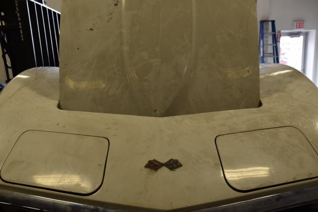 White 1969 Chevrolet Corvette Coupe with Black interior