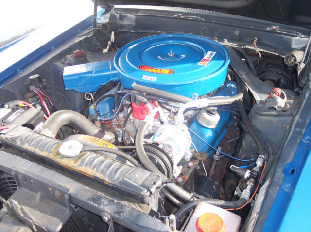 ACAPULCO BLUE 1969 Ford Mustang Fastback with WHITE interior