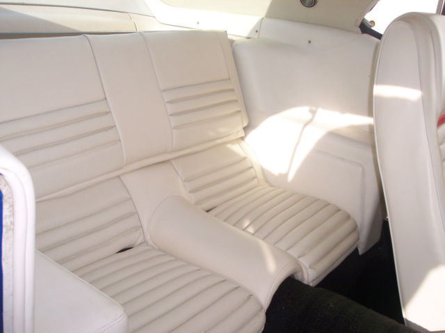ACAPULCO BLUE 1969 Ford Mustang Fastback with WHITE interior