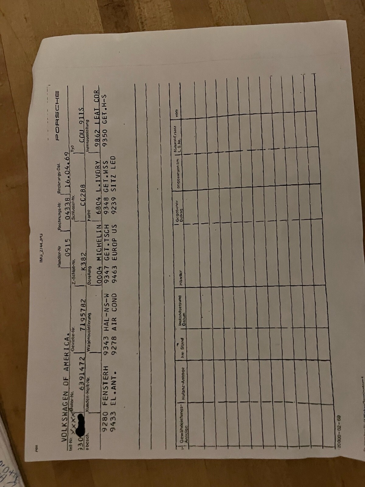 White 1969 Porsche 911 Coupe